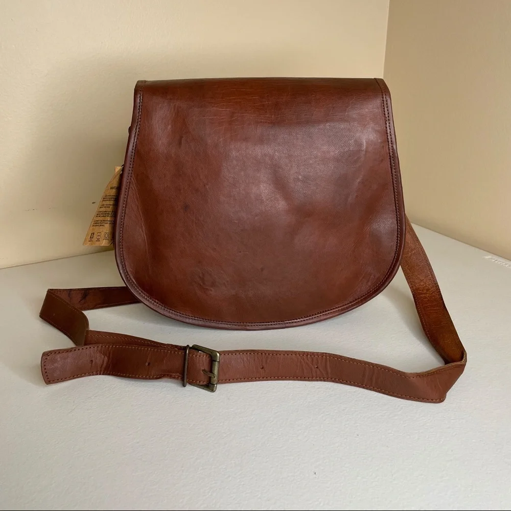 New Montana Hudson Caroline Saddlebag Leather Purse - Picture 6 of 16
